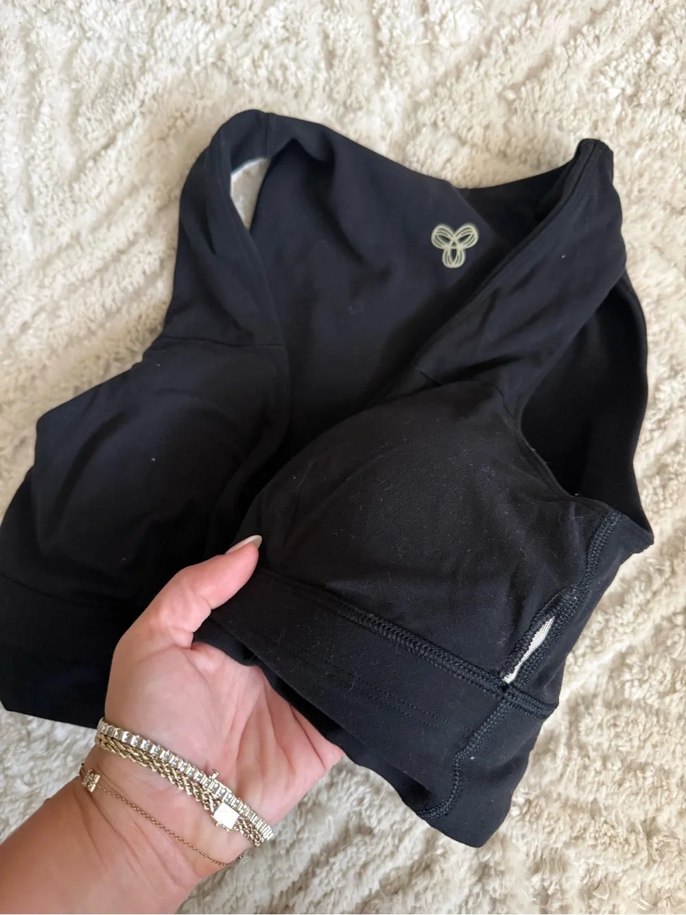 NWOT Aritzia Black Deep V Bralette by Golden